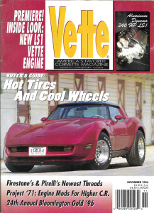VETTE 1996 NOV - WHEELS & TIRES, NEW LS1 ENGINE